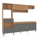 Ver imagem 2 de Cozinha Compacta Modulada com Tampo 240cm 8 Portas e 1 Gaveta Inova Yescasa