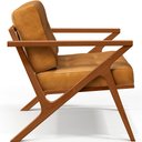 Ver imagem 6 de Poltrona Decorativa Sala de Estar com Cintas de Corano Laís B04 Couríssimo Whisky - Lyam Decor