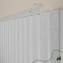 Ver imagem 5 de Perfil de Acabamento 2,5m Linear Painel Ripado Laminado de Eva Cor White Linha Urban