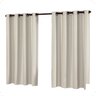 Cortina Blackout 2,20 X 1,30 Franzida Padrao para Sala Ilhos Corta Luz Cor Palha - 2