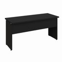 Ver imagem 6 de Mesa Escrivaninha 150cm Pés Painel com Gaveteiro Suspenso F5 Office Cor:Preto