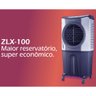 Climatizador de Ar Evaporativo Portátil 210 Watts 100 Litros Zellox - 4