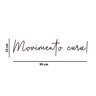 Adesivo Decorativo Frase Movimento Cura Decoração Pilates Fisioterapeuta Kanto Store Adesivo de Pare - 2