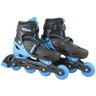 Patins Infantil com Led 4 Rodas In-Line Masculino ou Feminino 36-39 - Azul - 2