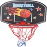 Cesta Tabela de Basquete Infantil 40cm Retrátil Aro Mini Rede para Porta Parede Jogo Esporte Diversã - 3