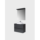 Ver imagem 5 de Gabinete para Banheiro com Cuba e Espelheira com Led 80cm Mdf Grafite Dubai - On Móveis
