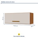 Ver imagem 3 de Armário Aéreo 1 Porta Geladeira Atenas