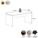 Ver imagem 4 de Mesa para Estudos Reta Tampo 40mm 170cm Alto Padrão