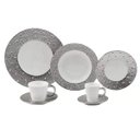 Ver imagem 1 de Aparelho de Jantar Porcelana 42 Peças Super White Drop Redondo Lyor