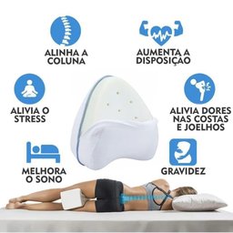 Travesseiro Alinha Coluna Bem Dor Nas Costas Memoria Gravida Dormir - 5