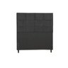 Cabeceira Estofada Box Casal Queen Size Encosto para Cama Hylux 164x126 Cm Preto - 1