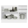 Balcão Gabinete de Pia Armário de Cozinha 100% MDF 120 cm 3 Portas e 2 Gavetas Portas Branco Brilho Acordes Madesa - 4