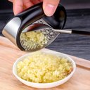 Ver mais imagens de Triturador Espremedor De Alho Manual Com Pressão Em Inox - Cinza