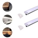 Ver imagem 1 de Perfil de Led de Canto Sobrepor 2m para Móveis e Marcenaria