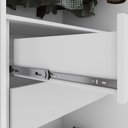 Ver imagem 3 de Guarda Roupa Saion 3 Portas sem Espelho com Pés - Lopas Branco