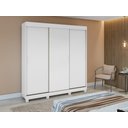 Ver imagem 7 de Guarda Roupa Saion 3 Portas sem Espelho com Pés - Lopas Branco
