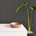 Ver imagem 2 de Papel de Parede Adesivo Madeira Ripado Grafite Fina Gh Papel de Parede 2,5m