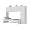 Ver imagem 1 de Cama de Solteiro com Colchão e Guarda Roupa Dublin Multimóveis Mp4035 Branco