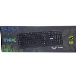 Teclado MaxPrint ABNT2 PS2 Preto - Ref.60808-8 - 2