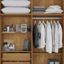 Ver imagem 3 de Guarda Roupa Solteiro 4 Portas Recife Salleto Cinamomo