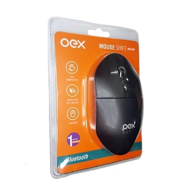 Mouse Sem Fio OEX Shift MS501 - Preto - 2