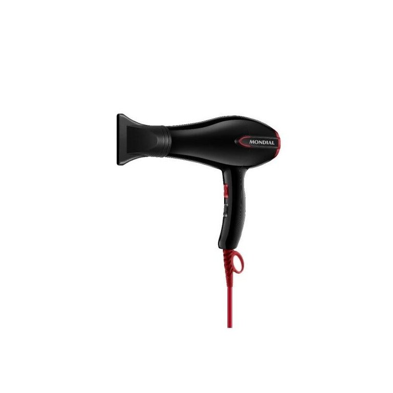 Secador de Cabelos Mondial Turbo Color Red SC-41 Preto 127V
