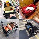 Ver imagem 4 de Carrinho Dobrável Multiuso para Praia Camping e Carga