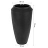 Vaso Thai 75 (62,7l) Preto Absoluto Vasap - 4