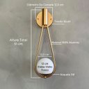 Ver imagem 5 de Arandela Luminária de Parede Moderno Elegante Gota Globo Vidro 12cm Decoração Iluminação Casa