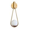 Arandela Luminária de Parede Moderno Elegante Gota Globo Vidro 12cm Decoração Iluminação Casa - 6