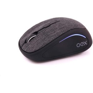 MOUSE BLUETOOTH E WIRELESS 1600 DPI OEX TINY MS601 - CINZA