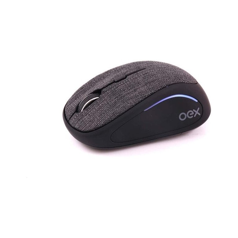 MOUSE BLUETOOTH E WIRELESS 1600 DPI OEX TINY MS601 - CINZA