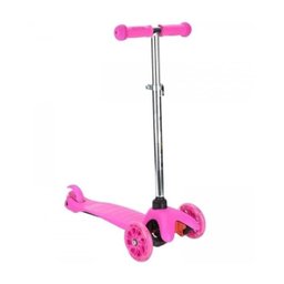 Patinete Spin Infantil 3 Rodas Com Luzes Rosa - PATC01/R - 2