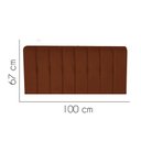 Ver imagem 2 de Painel Estofada Kiara 100cm Solteiro Box Quarto Suede Terracota Telha - Gat Magazine