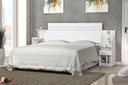 Ver imagem 1 de Cabeceira Para Cama Box Regulável MOA Com 2 Mesas de Cabeceira Com Gavetas Acopladas Cor Branco JA