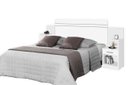 Ver imagem 2 de Cabeceira Para Cama Box Regulável MOA Com 2 Mesas de Cabeceira Com Gavetas Acopladas Cor Branco JA