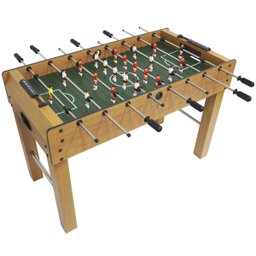 Mesa Pebolim Futebol Totó 121x61 Infantil com Pé Alto 22 Jogadores Bolinha Placar Brinqway Bw-113 - 1