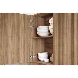 Kit Cozinha Modulada 4 Peças Rainha (2aéreos+1balcão+1paneleiro) C4p158 Branca/nature - Nesher - 4