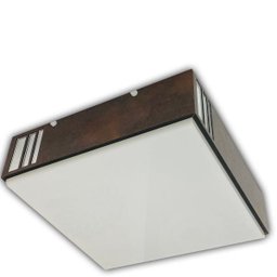 Luminária Plafon Madeira Madeiro Ddek Ctes 30cm - 1