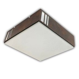 Luminária Plafon Madeira Madeiro Ddek Ctes 30cm - 3