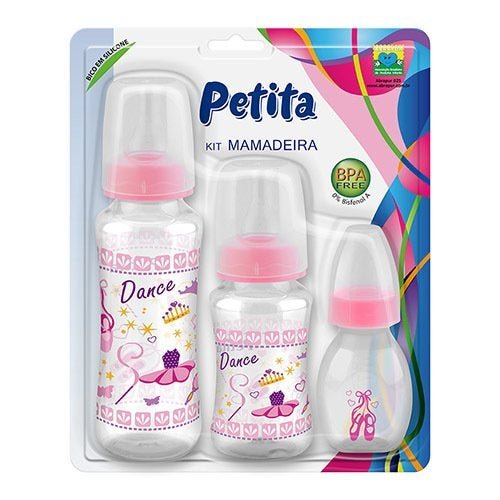 Kit Mamadeira Cinturada com Bico em Silicone - 240/140/60ml