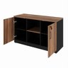 Armário para Escritório 120x72cm Multiuso Baixo com Chave 25mm Credenza Espresso Móveis - 4