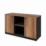 Armário para Escritório 120x72cm Multiuso Baixo com Chave 25mm Credenza Espresso Móveis - 2