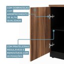 Ver imagem 7 de Armário para Escritório 120x72cm Multiuso Baixo com Chave 25mm Credenza Espresso Móveis