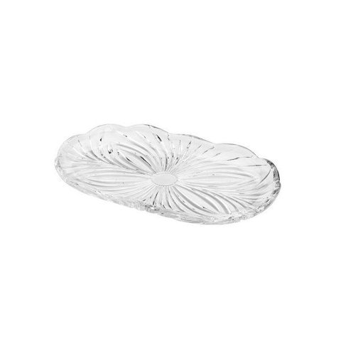 Travessa de Cristal Alberta Oval - 23,8x14cm | Casa Del Grande