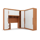Ver imagem 2 de Guarda-Roupa Modular Solteiro Gênova Plus com Porta de Correr Freijó/Off White