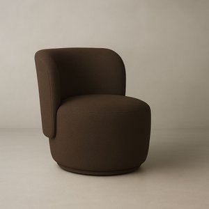 Poltrona Orgânica Biet Bouclé Premium - Marrom