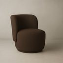 Ver imagem 1 de Poltrona Orgânica Biet Bouclé Premium - Marrom