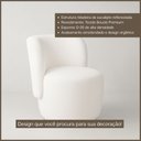 Ver imagem 2 de Poltrona Orgânica Biet Bouclé Premium - Marrom