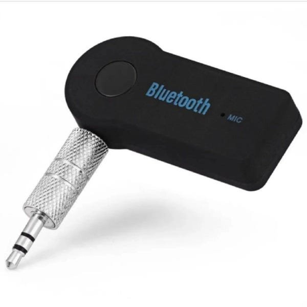 Receptor Bluetooth Com Adaptador P2 Para Rádio de Carro Car Bluetooth - 1